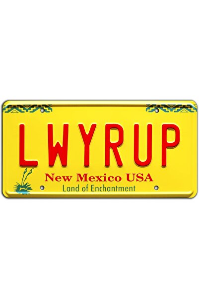 Celebrity Machines Lower Up License Plate | Breaking Bad Inspired License Pla...