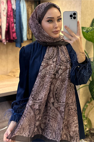 CUOCA LOUNGE Etnik Desenli İnce Vual Şal