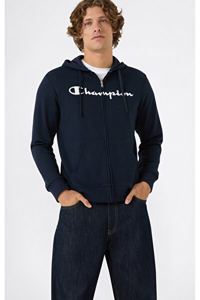 Champion Script Shop Full Zip Hoodie Sweatshirt