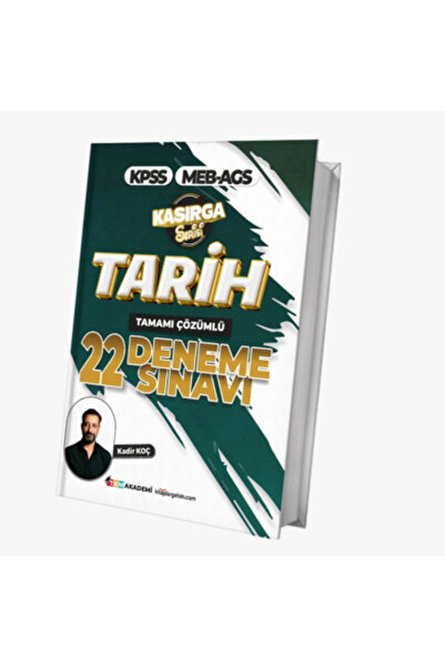 TKM Akademi 2026 KPSS-MEB-AGS Kasırga Serisi Tarih 22 Deneme-Kadir Koç