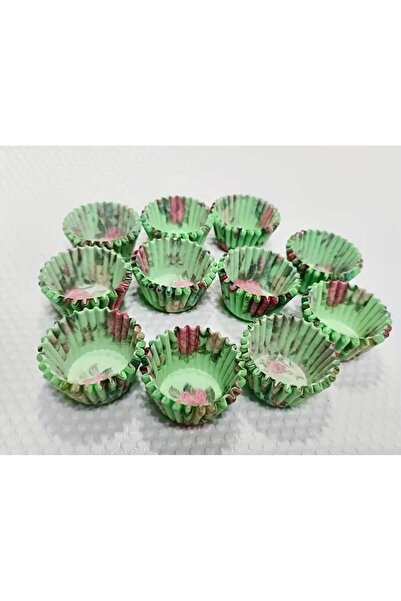 Sfmstore 100 قطعة قالب كعك على شكل زهرة - ورق خبز الكعك بنمط الزهور