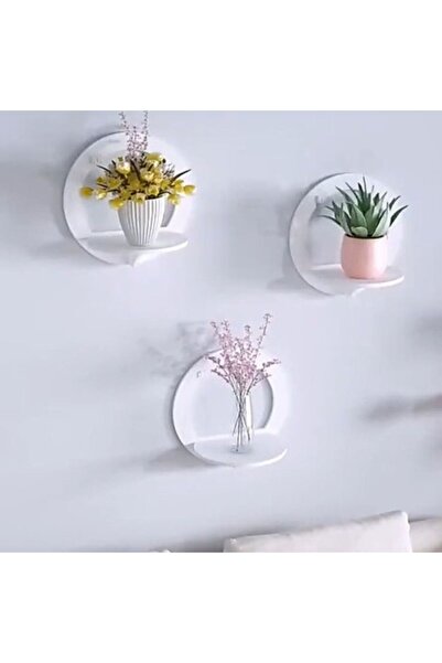 Generic Decorative Wall Shelves Set of 3 – Easy Assembly, White