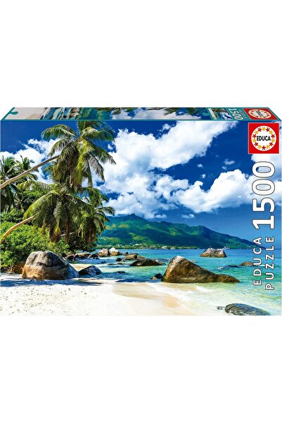 EDUCA - Seychelles - 1500 Piece Jigsaw Puzzle - Includes Puzzle Glue - Full I...