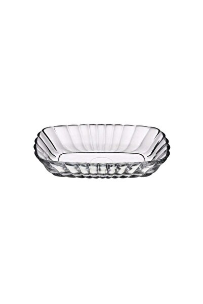 Pasabache Pasabahce 2 Pieces Mezze Glass Service Plate, 157X101 Mm, 30 Mm Height