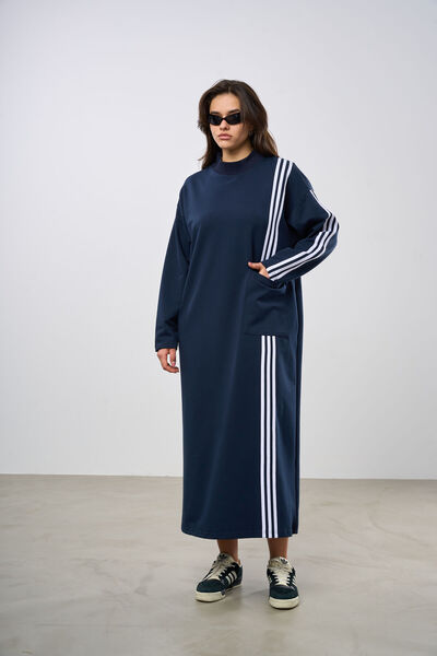 HANIQA Striped 2-Thread Fabric Dress |   5000 |   44-50