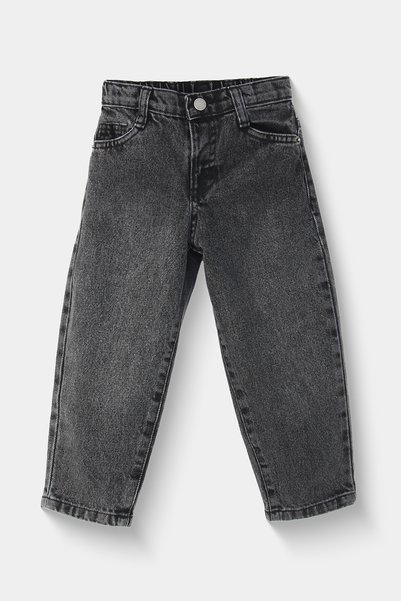Dmb Unisex Kız - Erkek Çocuk Baggy Kalıp Kot Pantolon Jean