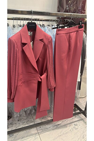 Vuntal BUTİK CHIFFON SLEEVE DOUBLE SET