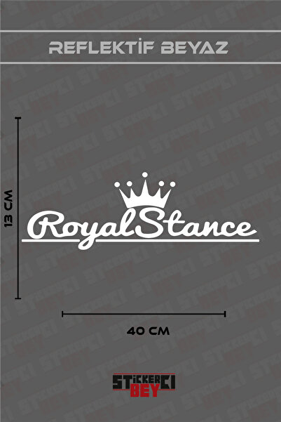 STİCKERCI BEY Royal Stance Written Motorcycle Laptop Helmet Car Sticker Decal...