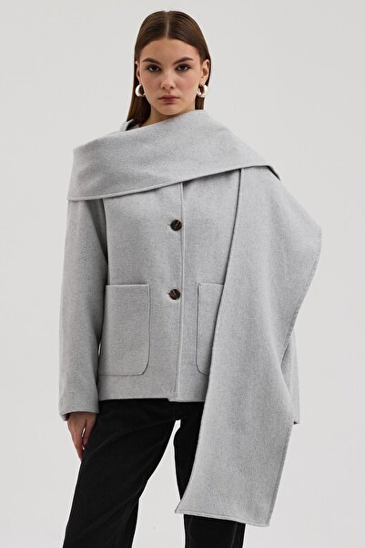 Lijuri شال مختلط معطف ختم ممتاز 6170