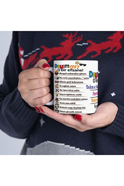 sıradışıhediyem Uncle Mug Cup Gift for Uncle Is He a Legend Mug Cup