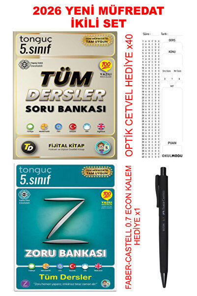 Tonguç Yayınları 5. Sınıf Zoru Bankası Tüm Dersler + 5. Sınıf Tüm Dersler Sor...