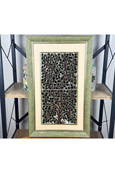 Çini Evi Zeytin Ağacı Motifli İznik Çini Pano