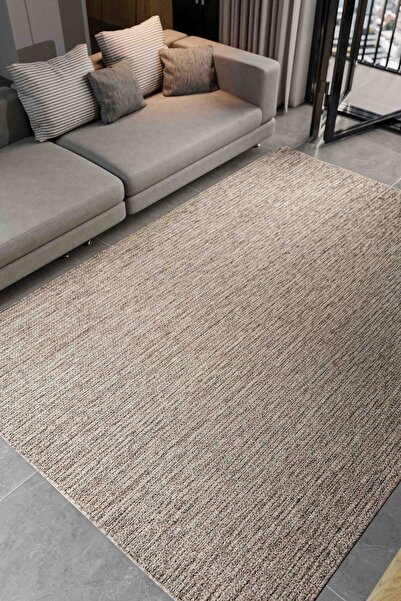 Lorente Home Liora Gri Hasır Dokuma Jüt Kaymaz Taban Sisal Kilim Yıkanabilir ...