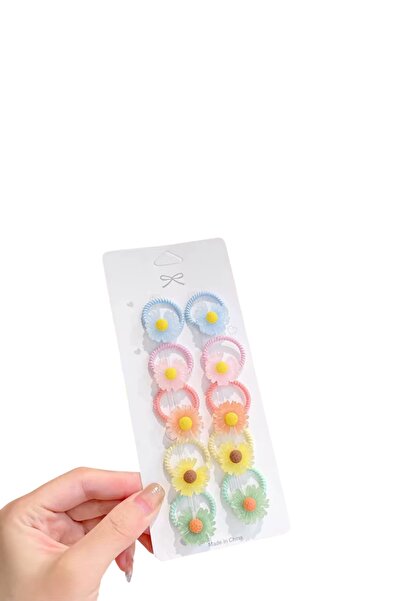 SHEKER HOME Fruit Figured Hair Rubber Set (10 Pieces) Suitable for Babies and...