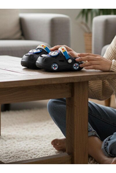 mustey papuci de școală stradală pentru băieți, cu aspect de mașină de jucărie