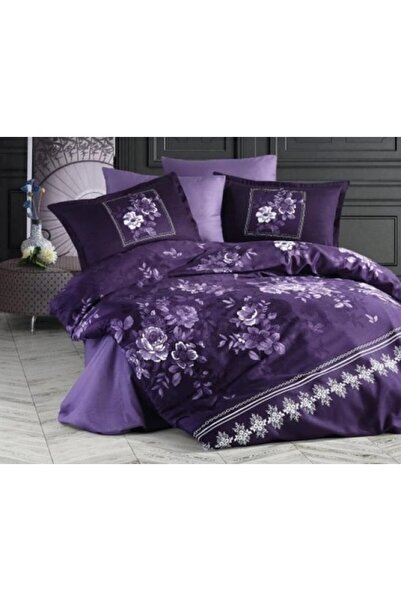 MarDyHome Single Satin Duvet Cover Set Catalina V2 Purple