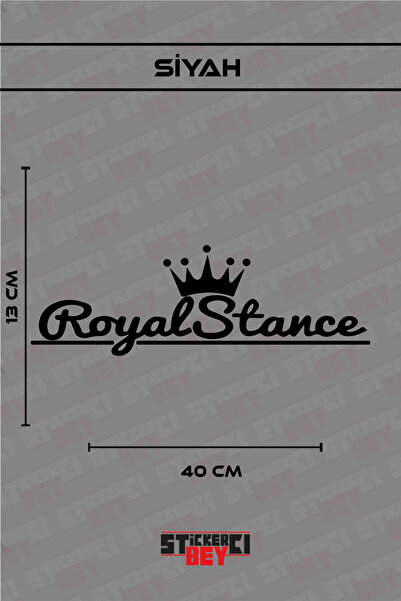 STİCKERCI BEY ملصق دراجة نارية وكمبيوتر محمول وسيارة بتصميم ROYAL STANCE (قطع...