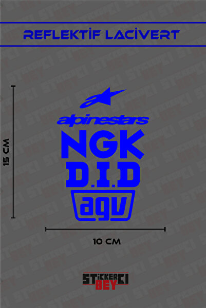 STİCKERCI BEY ملصق ALPINESTRARS للكمبيوتر المحمول والخوذة والدراجات النارية و...