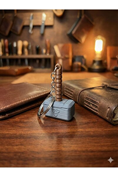 METAKEY3D Thor'un Çekici Mjölnir - 3D Tasarım Özel Anahtarlık
