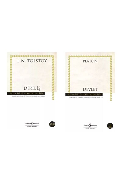 TÜRKİYE İŞ BANKASI KÜLTÜR YAYINLARI Lev N.Tolstoy - Devlet Platon