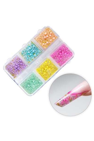 Allepaznokcie 3D Nail Art Pearl Decoration Set BonBons