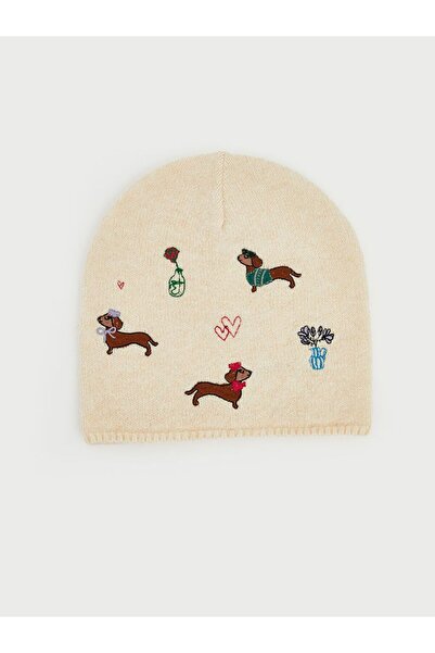 LC Waikiki Lcw Accessories Animal Embroidered Women's Knitwear Beanie