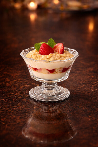 YzHome 6-Piece Glass Footed Snack Bowl Presentation Bowl Magnolia Bowl Jam Bo...