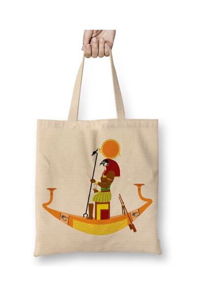 Toyaso Egyptian Mythology Ra Ancient Egypt White Tote Bag Long Handle Shoppin...