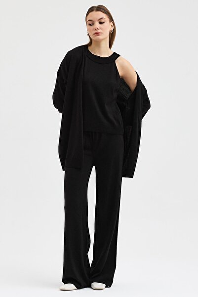 Lijuri Comfortable three-piece knit set 10296