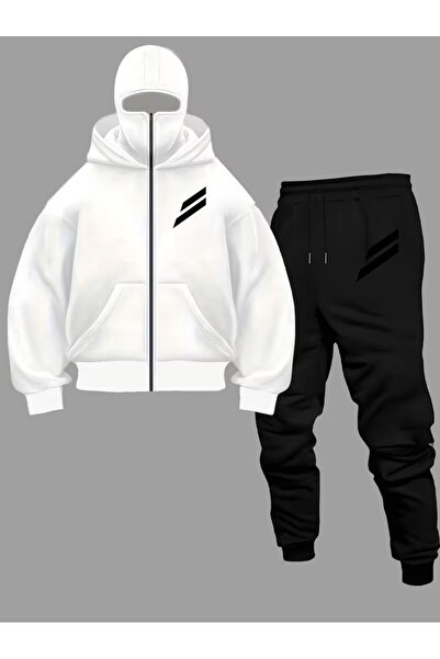 Flaubert -Kar Masked Ninja Unisix Zippered Tracksuit Set Cardigan 3 Thread Th...