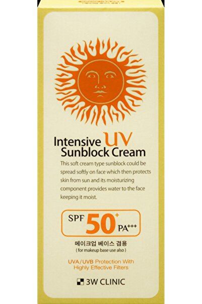 3W CLINIC كريم واقٍ مكثف من أشعة الشمس فوق البنفسجية 70 مل