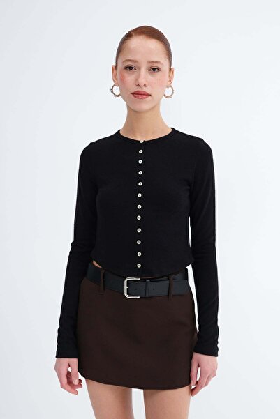 Addax Buttoned Knitwear Cardigan H12548