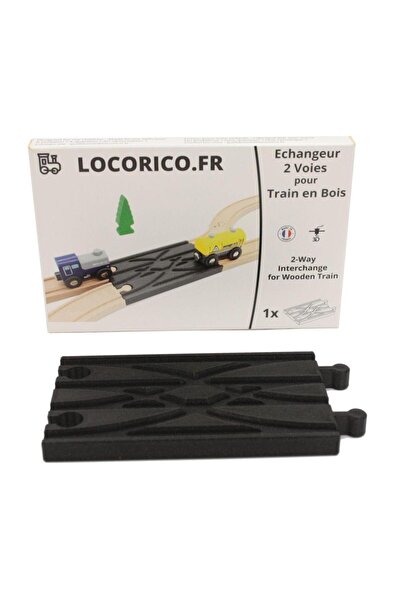 Locorico Fixed Switch for Wooden Train Sets