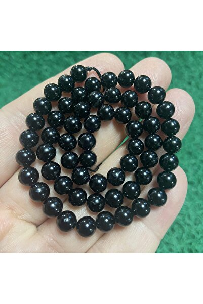 TAŞ UZMANI حجر التورمالين الأسود الكروي 6 ملم