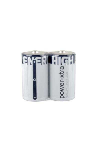 POWER-XTRA LR20/D Size Alkaline Pil - 2li Shrink