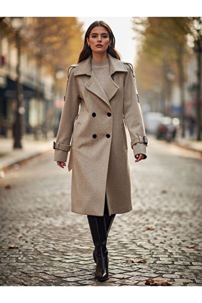 Karteks APOLET DETAYLI KAŞE KABAN