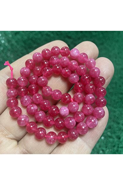 İNCİ DOĞAL TAŞ حجر رودوكروسيت كروي 6 مم