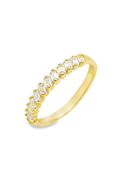 Bijuteria SORELLY Inel de aur de 9k cu model baghetă de 2 mm