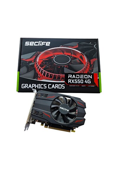 BİLGEPAZAR Seclife 4GB RX 550 Radeon GDDR5 128Bit DVI HDMI DP Fan