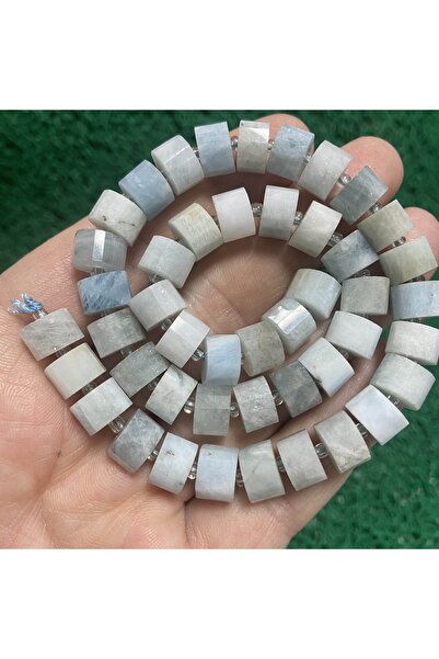 TAŞ UZMANI حجر الأكوامارين الأسطواني 10 مم