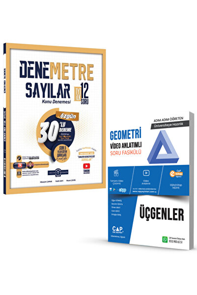 Orijinal Yayınları ve Çap Yayınları TYT Sayılar ve Üçgenler Konu Denemeleri v...