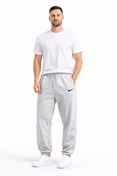 KN Fashion Baggy Bol Paça Üç İplik Şardonlu Kumaş Eşofman Altı