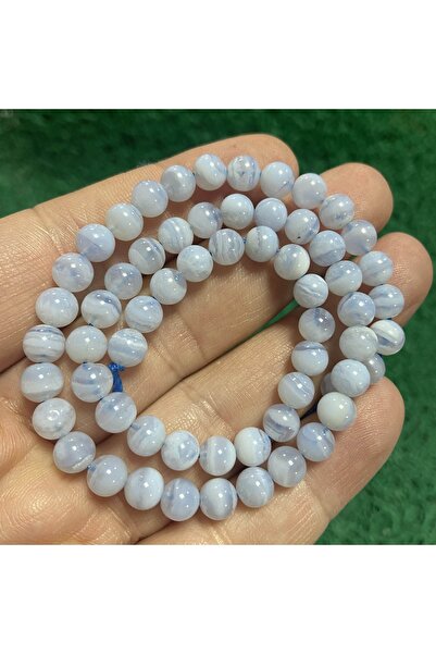 İNCİ DOĞAL TAŞ حجر الكالسيدون الكروي 6 مم