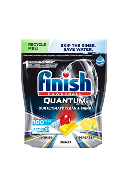 Finish Κάψουλες απορρυπαντικού πλυντηρίου πιάτων Quantum Ultimate, λεμόνι, 10...