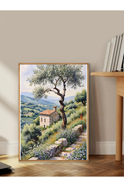 Tuba Decor Tablo dintr-o singură bucată cu rame din lemn pentru sufragerie, s...