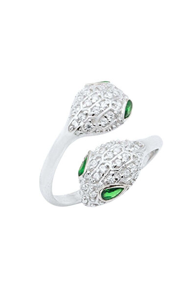 Bijuteria SORELLY Inel de argint cu șarpe și pietre de zirconiu 18