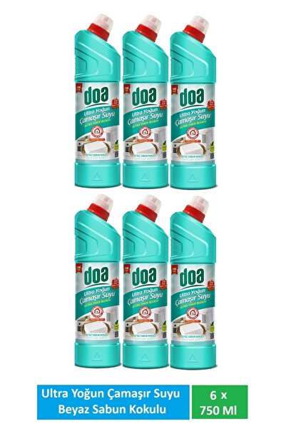 Doa Ultra Çamaşır Suyu Beyaz Sabun Kokulu 6 X 750 Ml