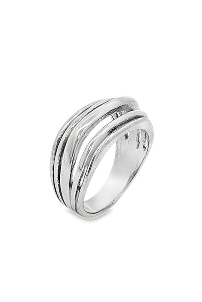 Bijuteria SORELLY Inel cu linii argintii 1 cm 15