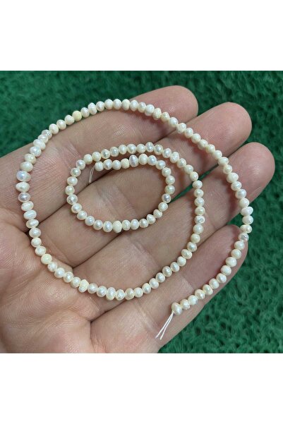 TAŞ UZMANI لؤلؤ طبيعي بيضاوي 3 ملم