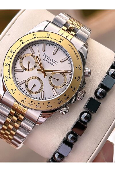 Ferrucci Men's Wristwatch with Internal Functions, Active 30m Water Resistanc...